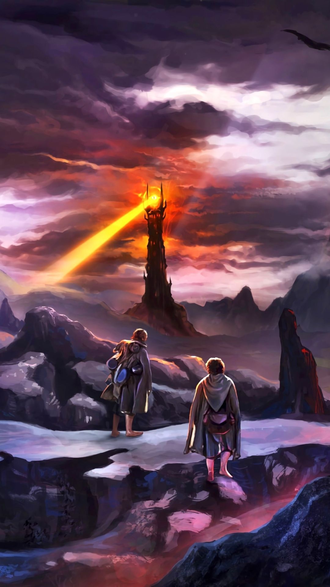 1080x1920 Phone wallpaper: Lord Of The Rings, Mordor, Fantasy, Gollum, Frodo Baggins, Samwise Gamgee, The Lord Of The Rings 1180058