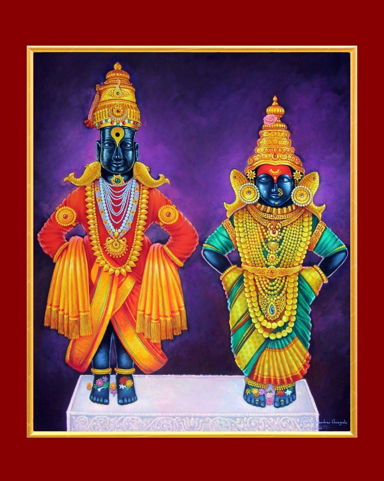 1280x1600 Vitthal Rakhumai Wallpaper