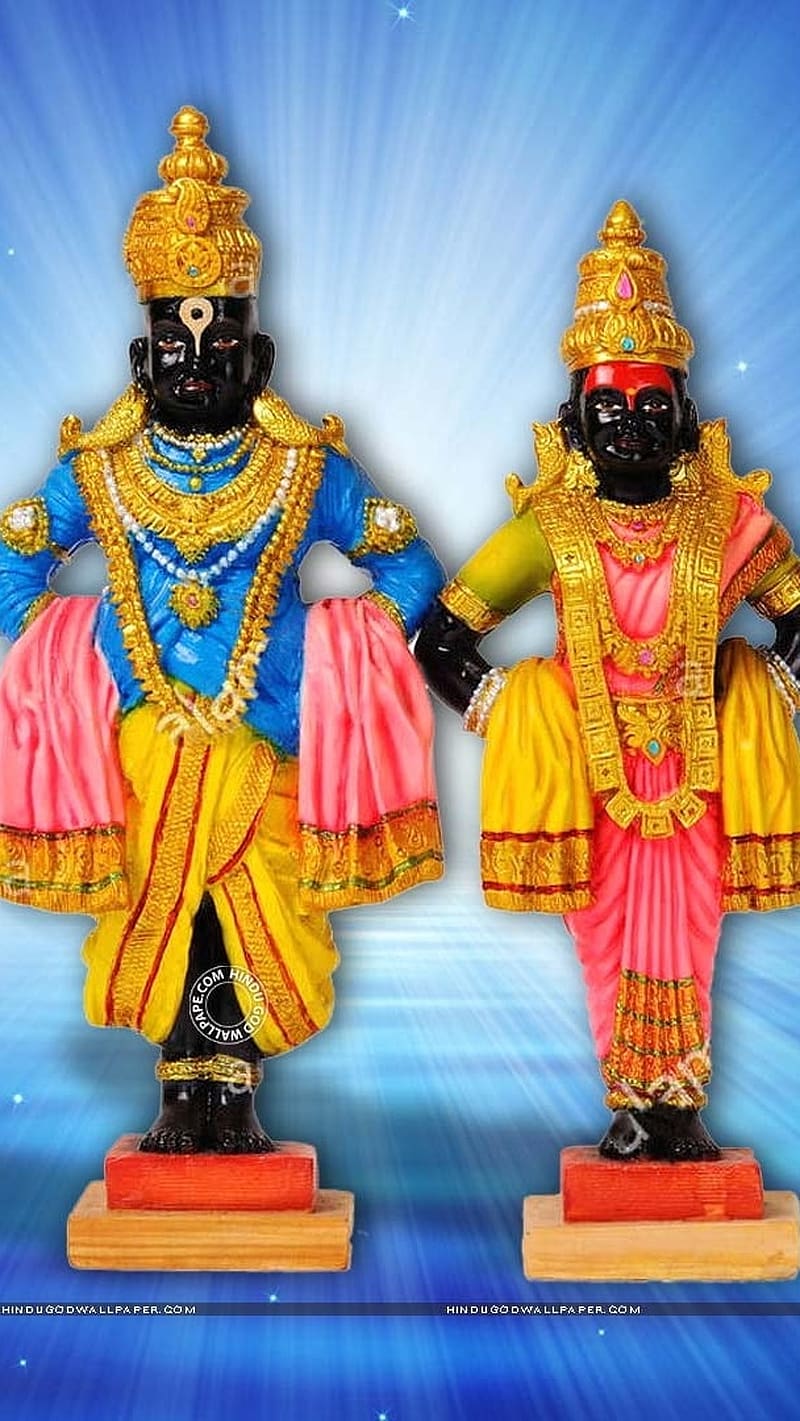 800x1421 Vitthal Rukmini, God vitthal, lord, god, bhakti, devtional, HD phone wallpaper
