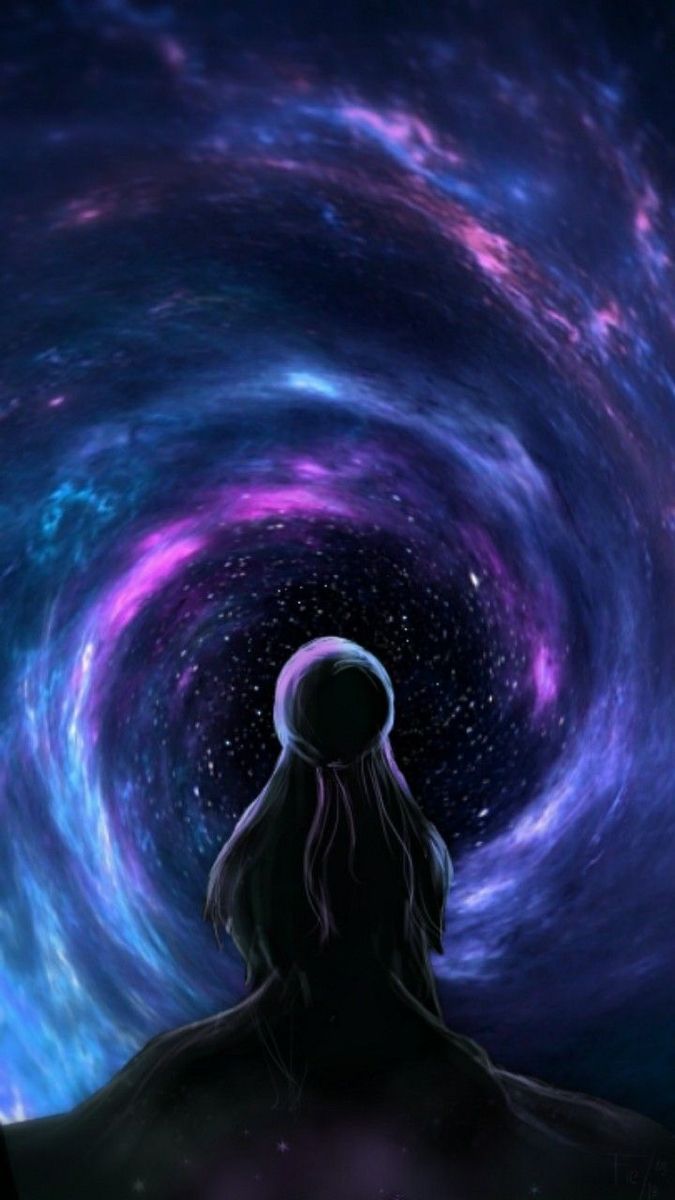 675x1200 Surrealism galaxy. Galaxy profile picture, Galaxy art purple theme, Galaxy girl