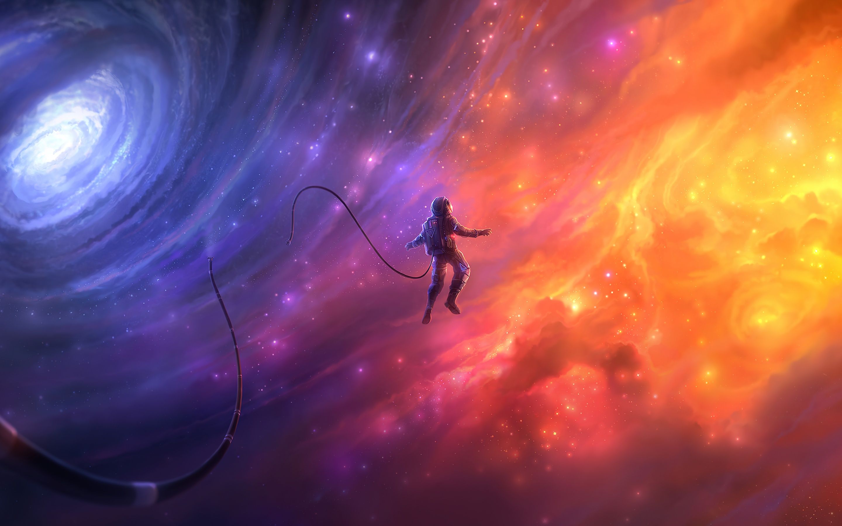 2880x1800 Astronaut Wallpaper 4K, Dream, Galaxy, Astronomy, Surreal