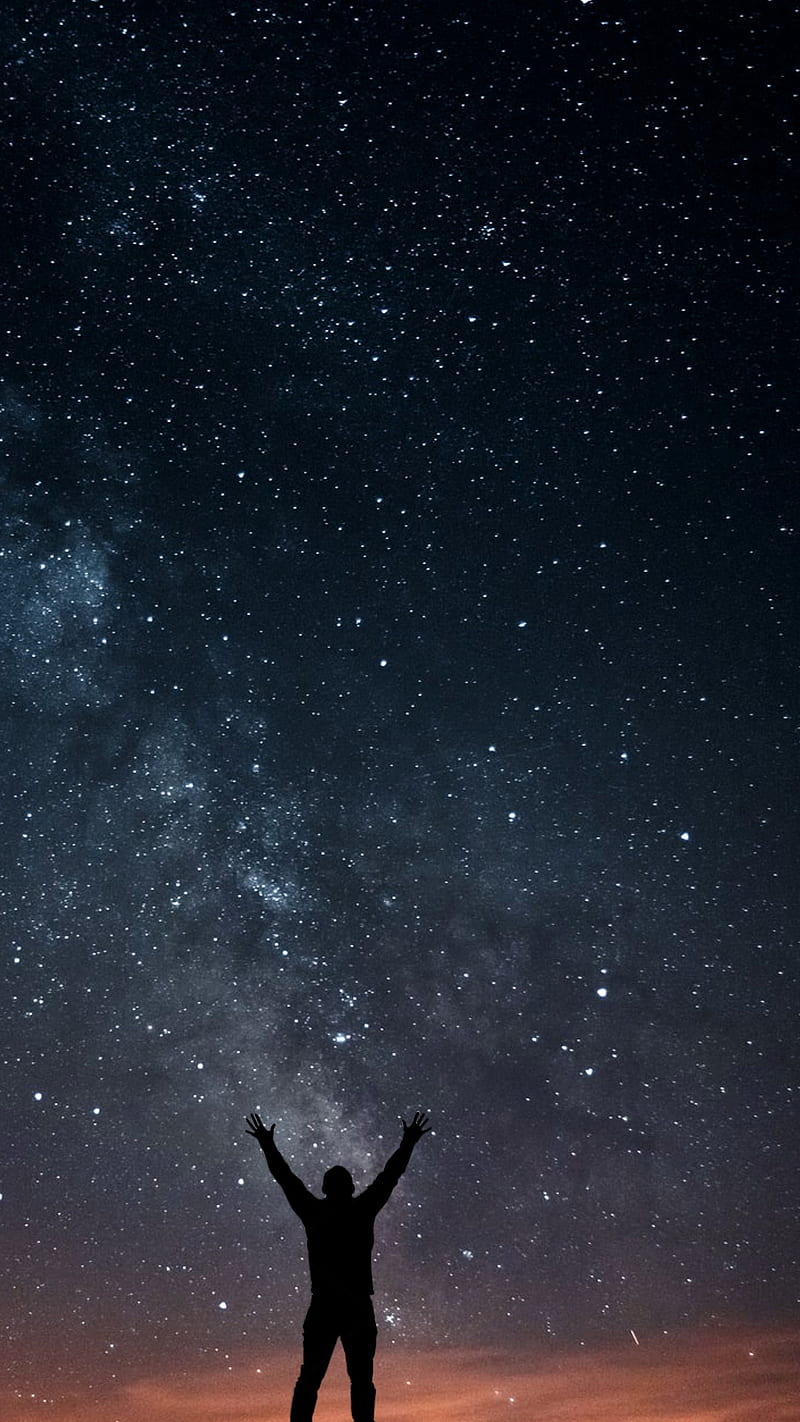 800x1422 Night Sky, galaxy, love, milky way, graphy, skyporn, star, stars, HD phone wallpaper