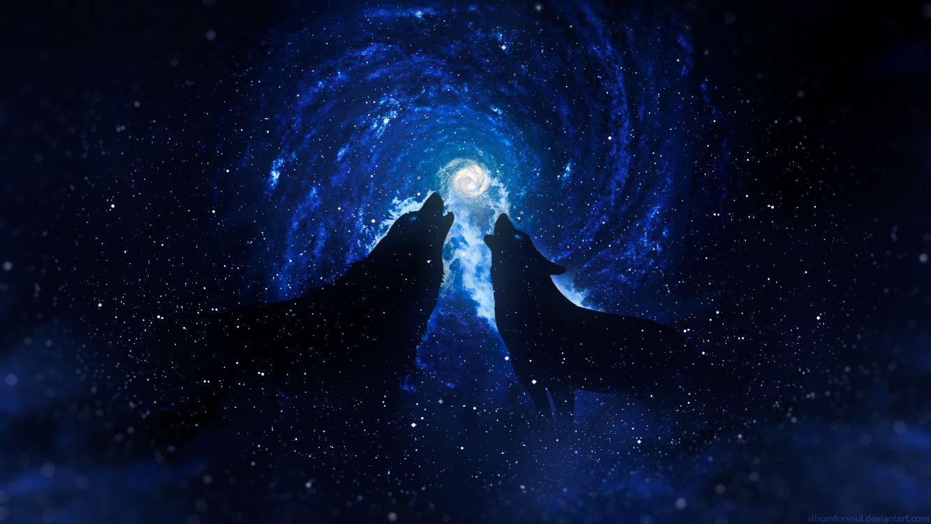 1333x750 Wallpaper Blue and White Galaxy Illustration, Background Free Image