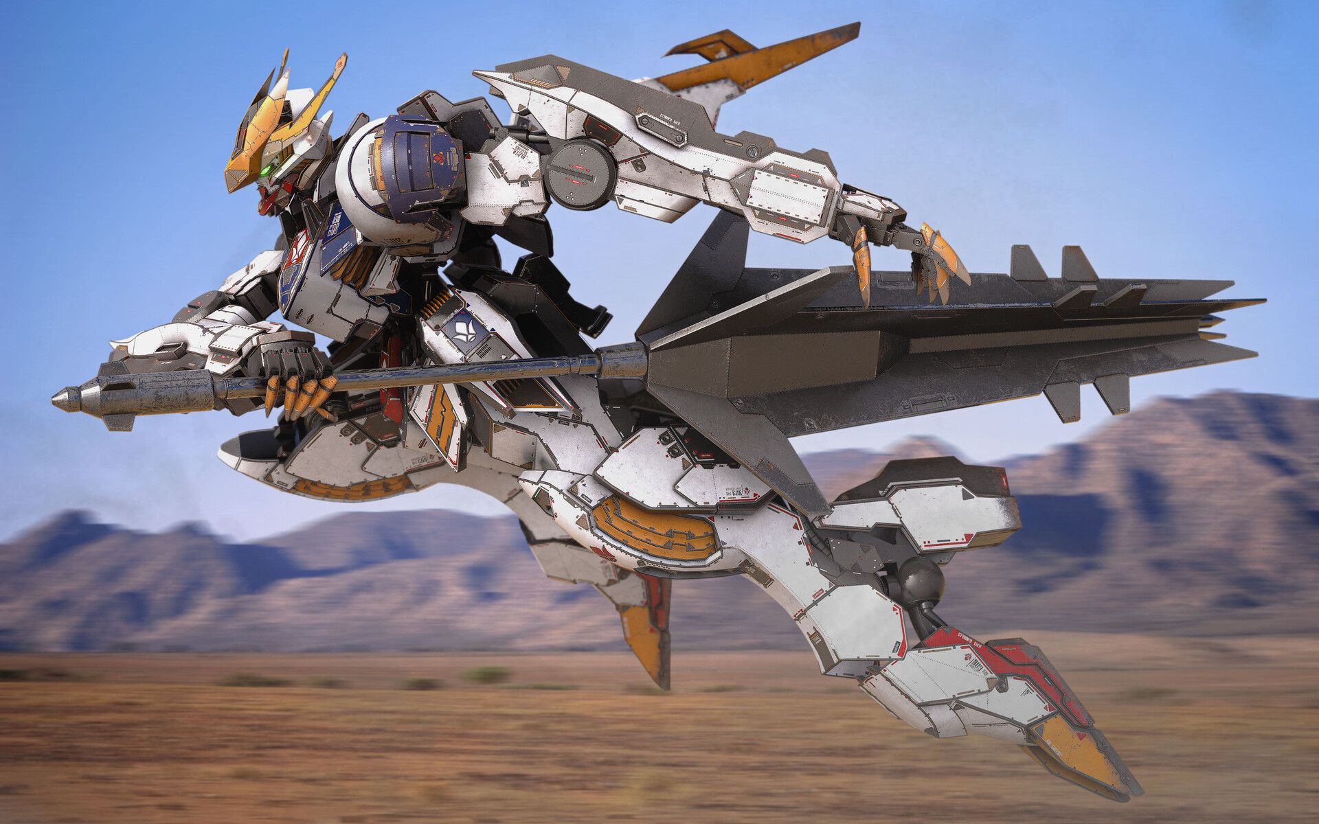 1920x1200 Dave Lynham G 08 Gundam Barbatos Lupus Rex