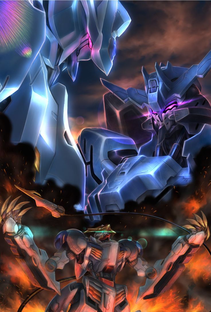 736x1090 Gundam Barbatos Lupus Rex, Gundam Vidar & Gundam Bael