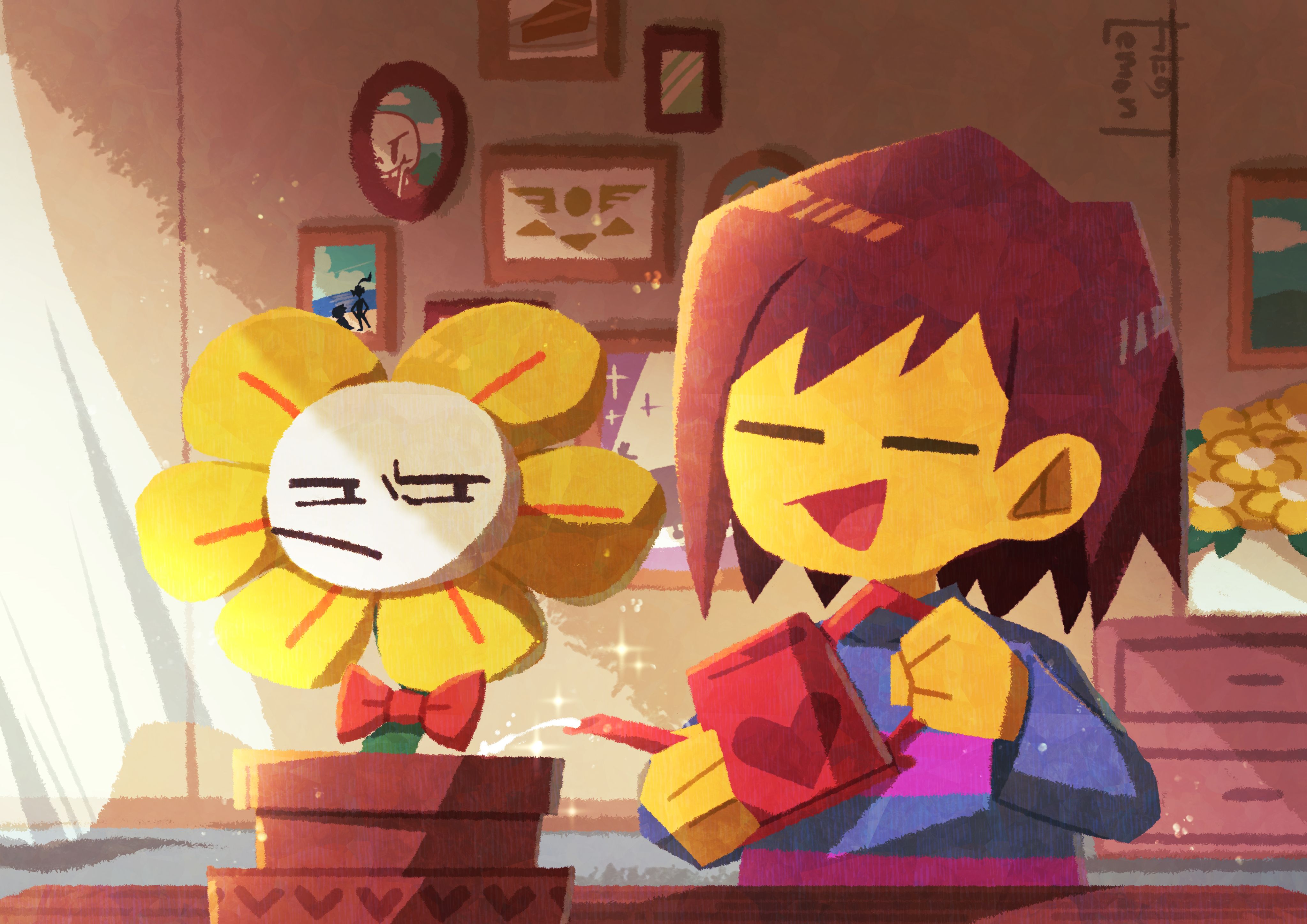 4093x2894 Undertale Yellow Wallpaper