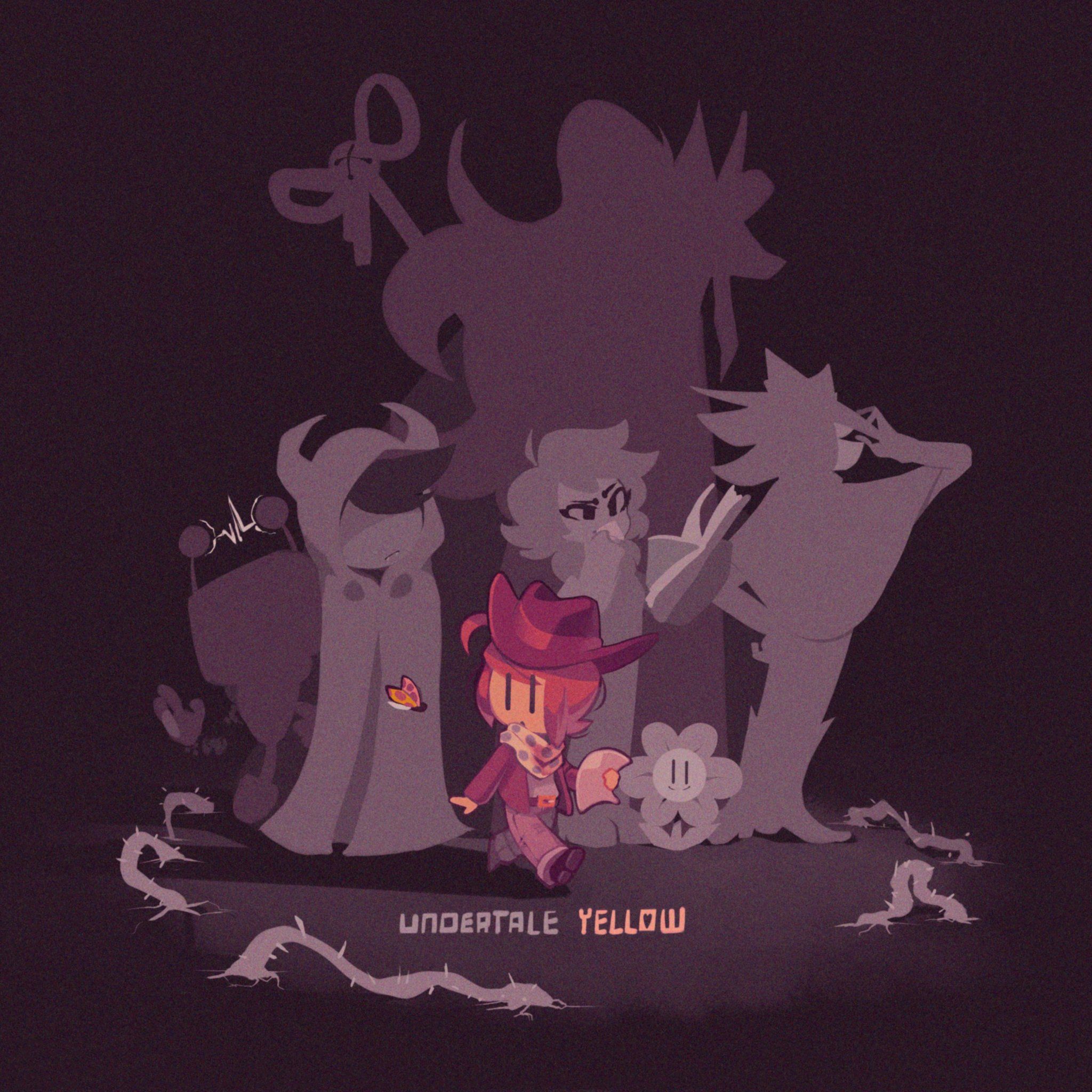 2048x2048 Undertale Yellow Wallpaper