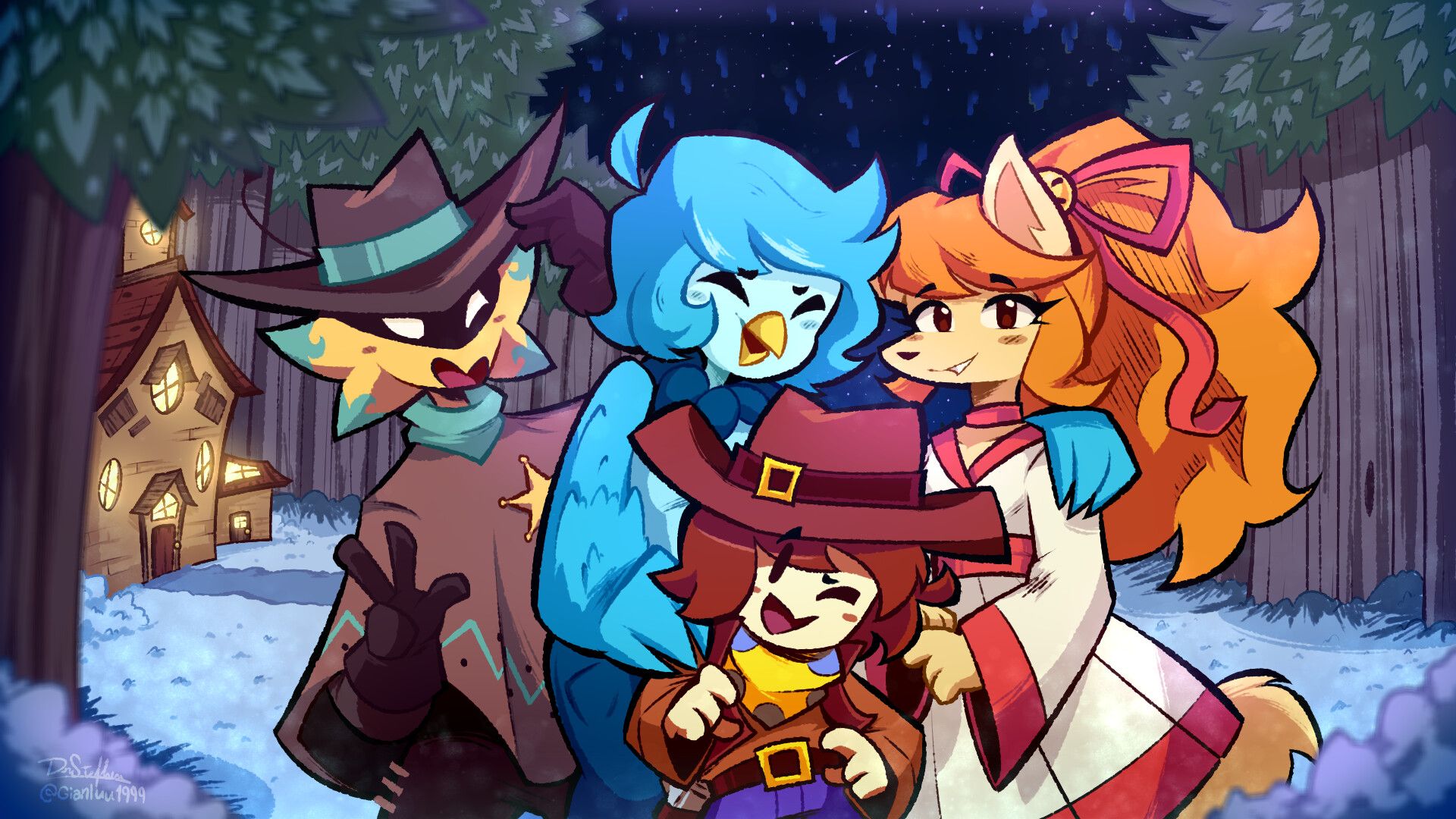 1920x1080 UNDERTALE Yellow Fan Illustrations