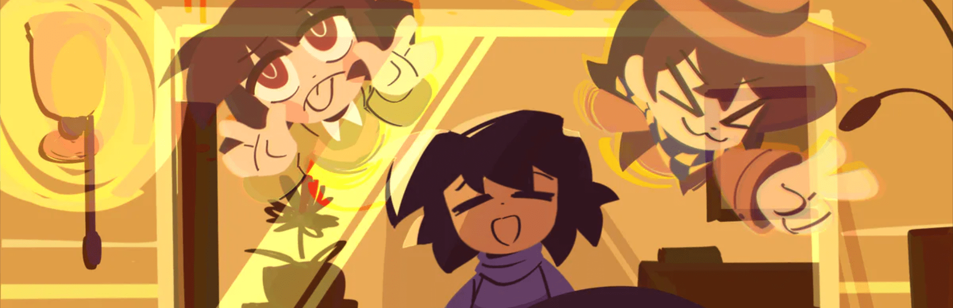 1920x620 Undertale Red & Yellow