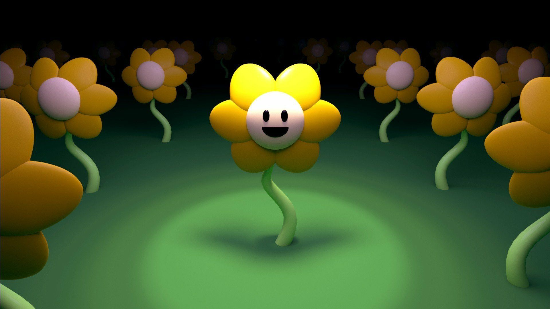 1920x1080 Flowey's Grin: HD Undertale Video Game Wallpaper Showcasex1080