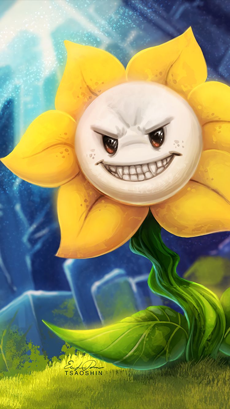 750x1334 Phone wallpaper: Video Game, Undertale, Flowey (Undertale) 1281089