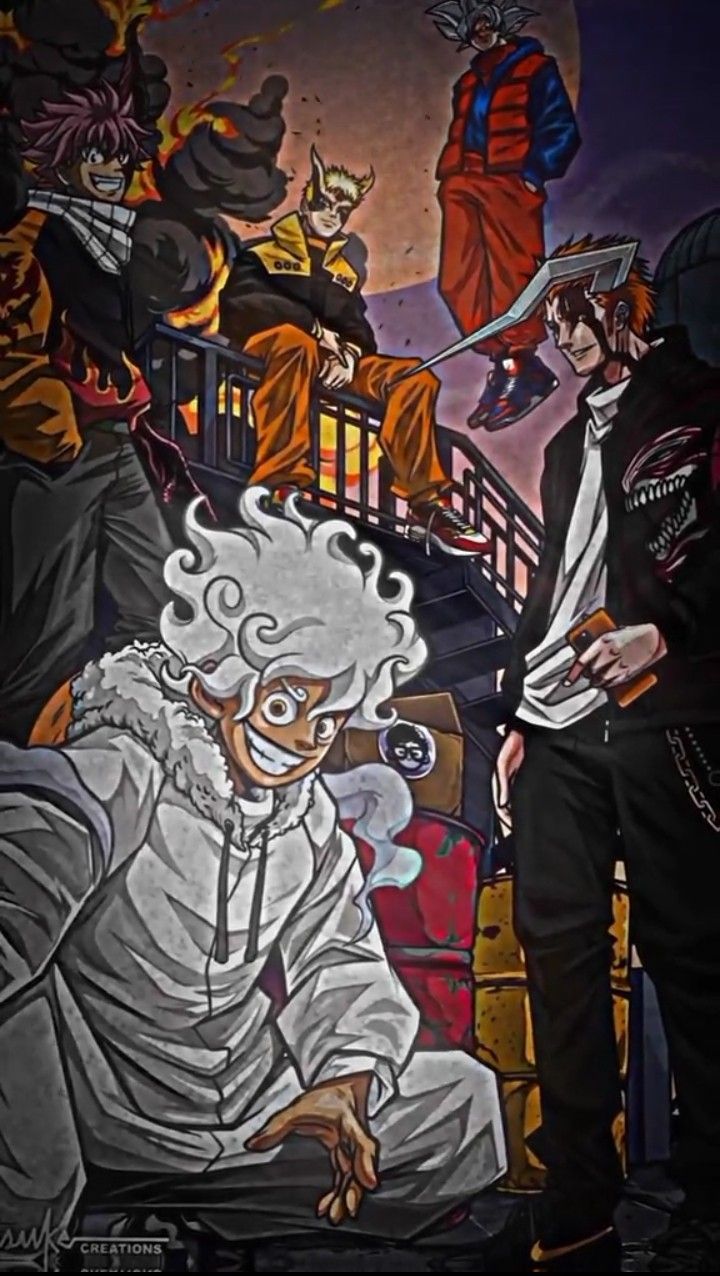 720x1276 Naruto Luffy goku Ichigo natsu
