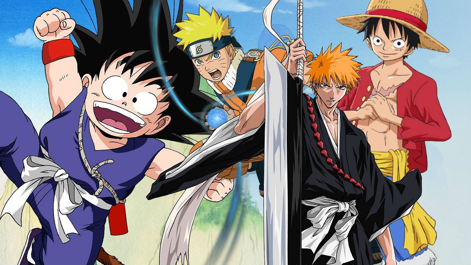 1600x900 Goku, Luffy, Naruto, & Ichigo Unite in Epic New Shonen Jump Figures