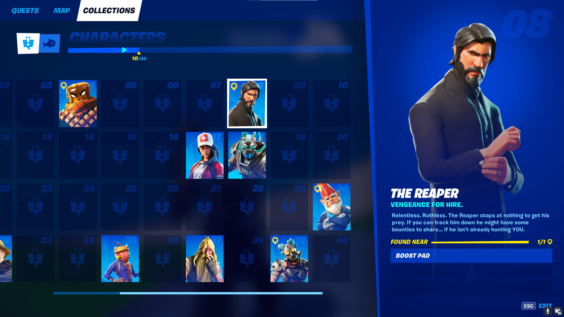 1920x1080 All 40 character locations in Collections in Fortnite Chapter season 5