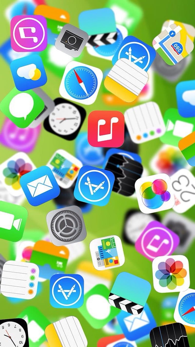 800x1420 Iconic Chaos, apple, icon, HD phone wallpaper