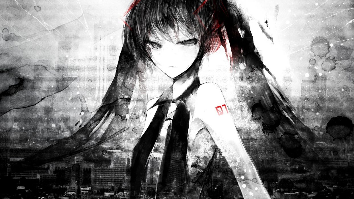 1244x700 Grey Anime Wallpaper