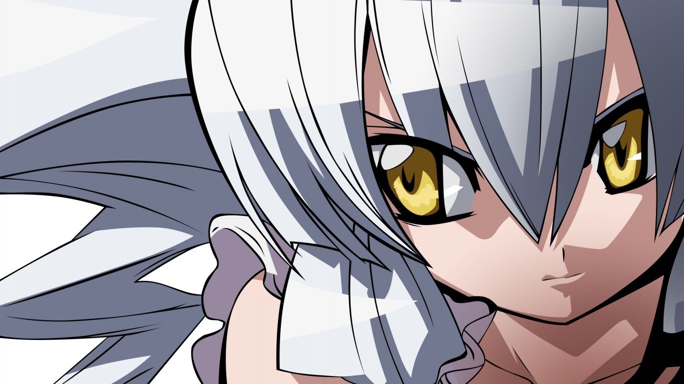 1366x768 Anime GIrl With Silver Hair 4K UHD Wallpaper for UltraHD Desktop and TV : Widescreen and UltraWide Display : Smartphone and Tablet Devices