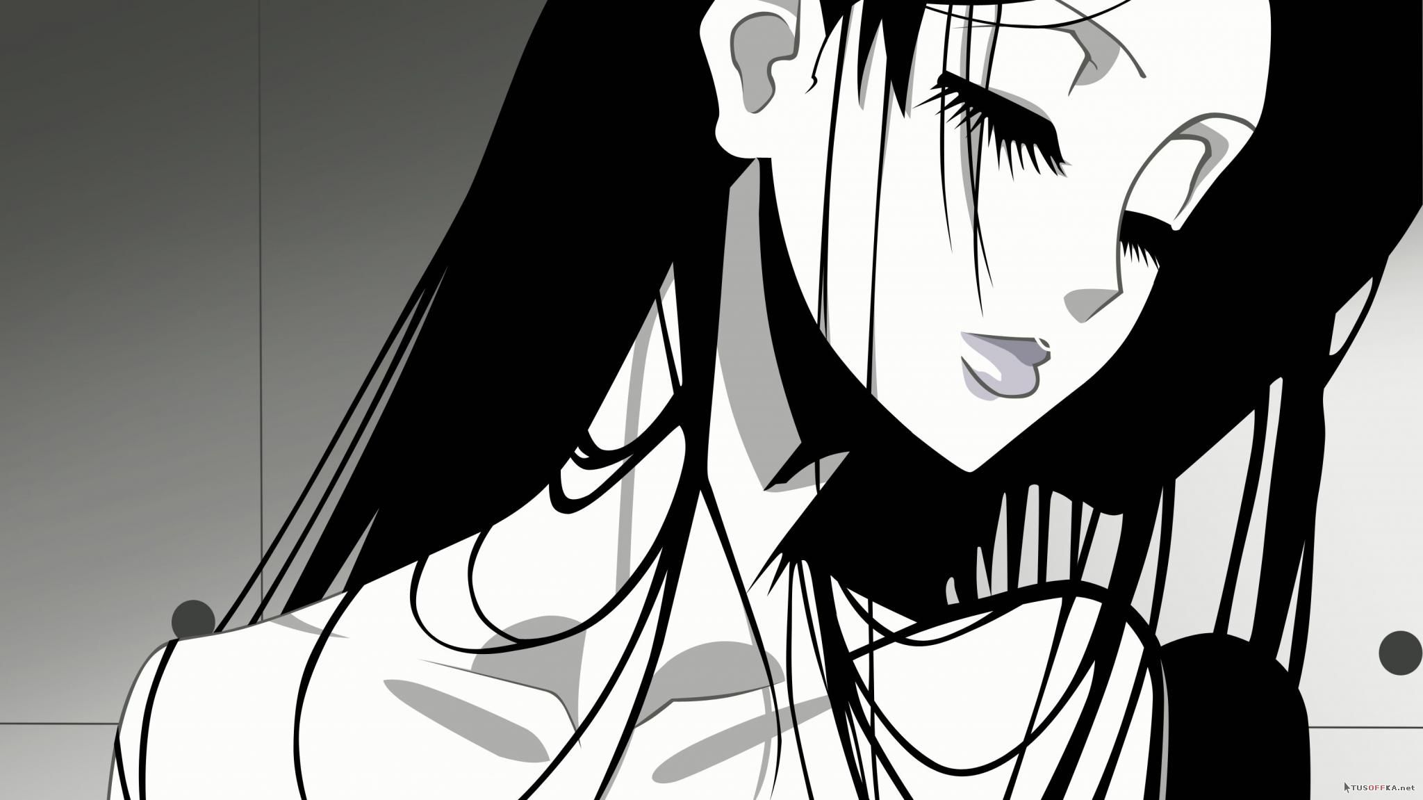 2048x1151 Wallpaper Black Haired Woman Anime Character, Background Free Image