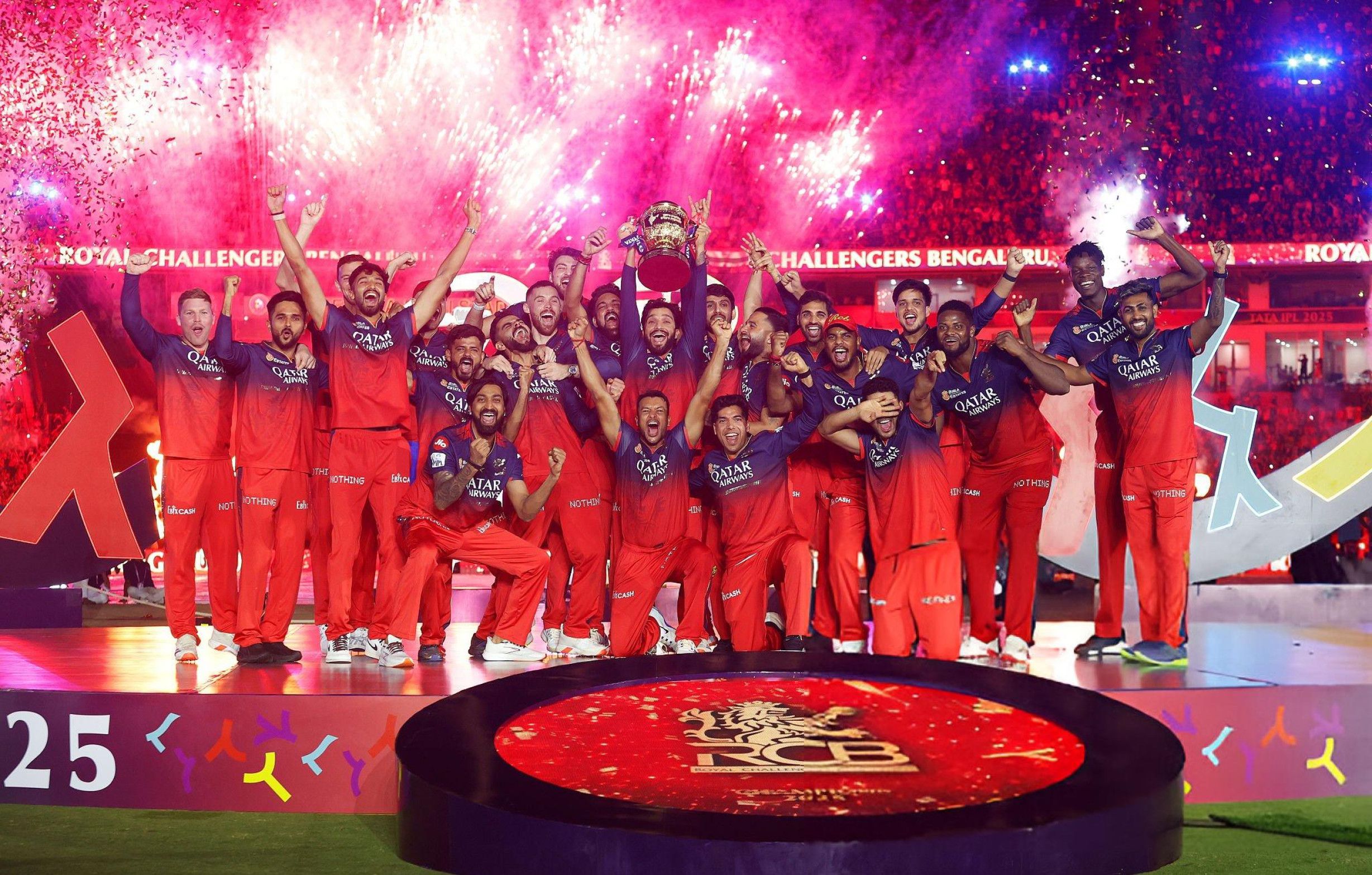 2457x1566 RCB Trophy Wallpaper