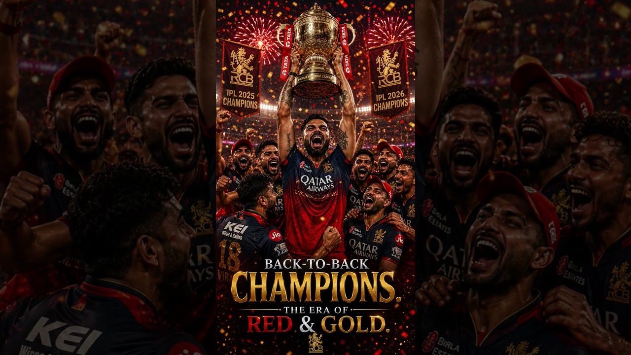 1280x720 RCB Wins IPL 2026 Final!