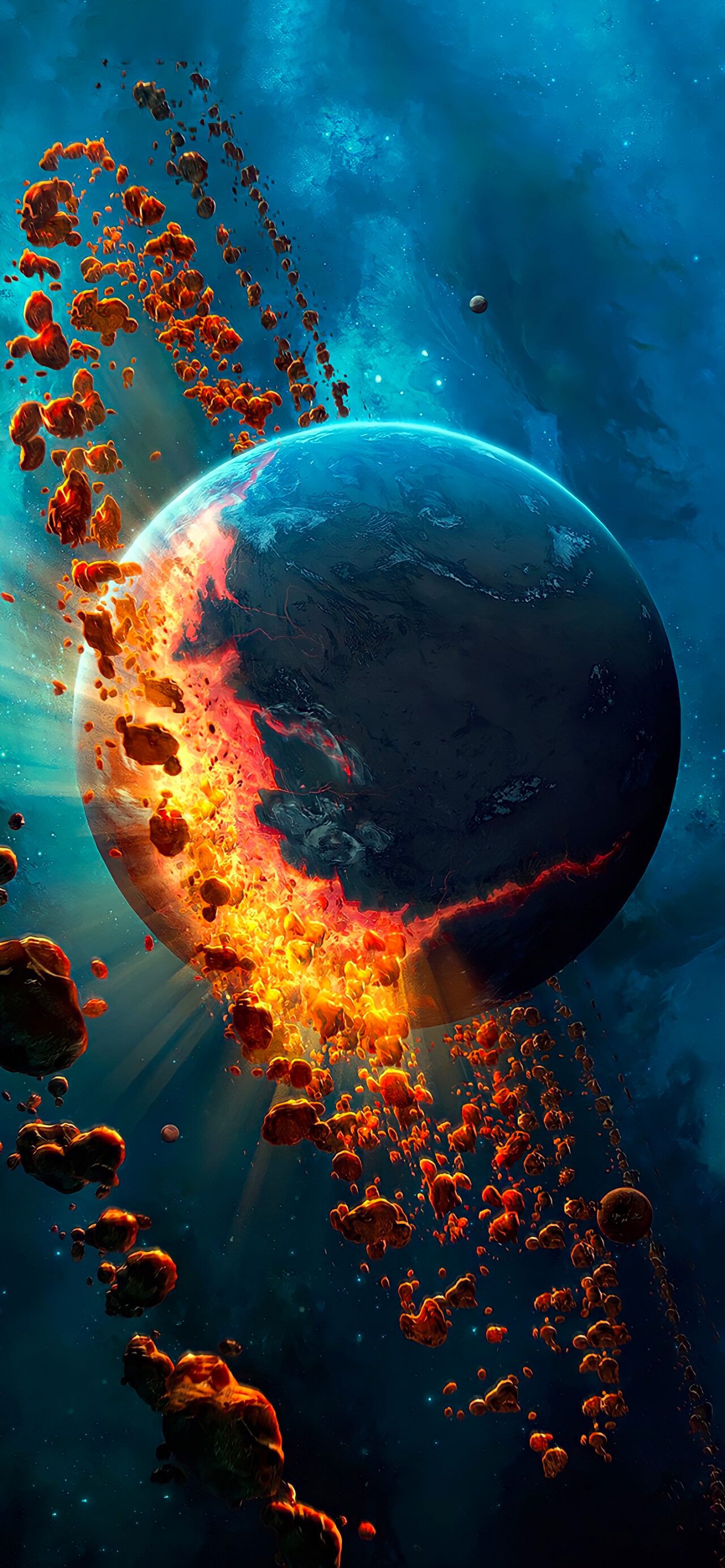 1280x2770 Earth Explosion Wallpaper