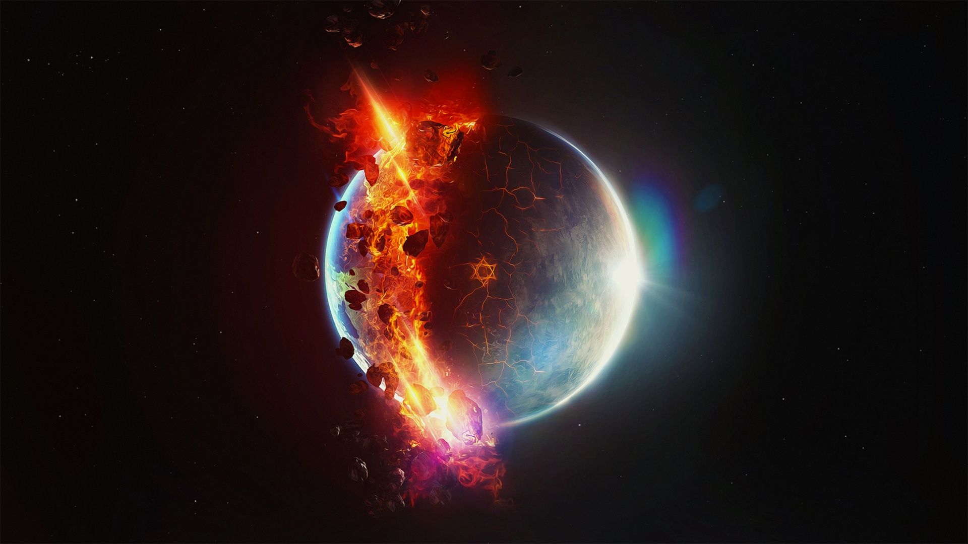 1920x1080 Earth Space 4K UHD Wallpaper for UltraHD Desktop and TV : Widescreen and UltraWide Display : Dual Monitor : Smartphone and Tablet Devices