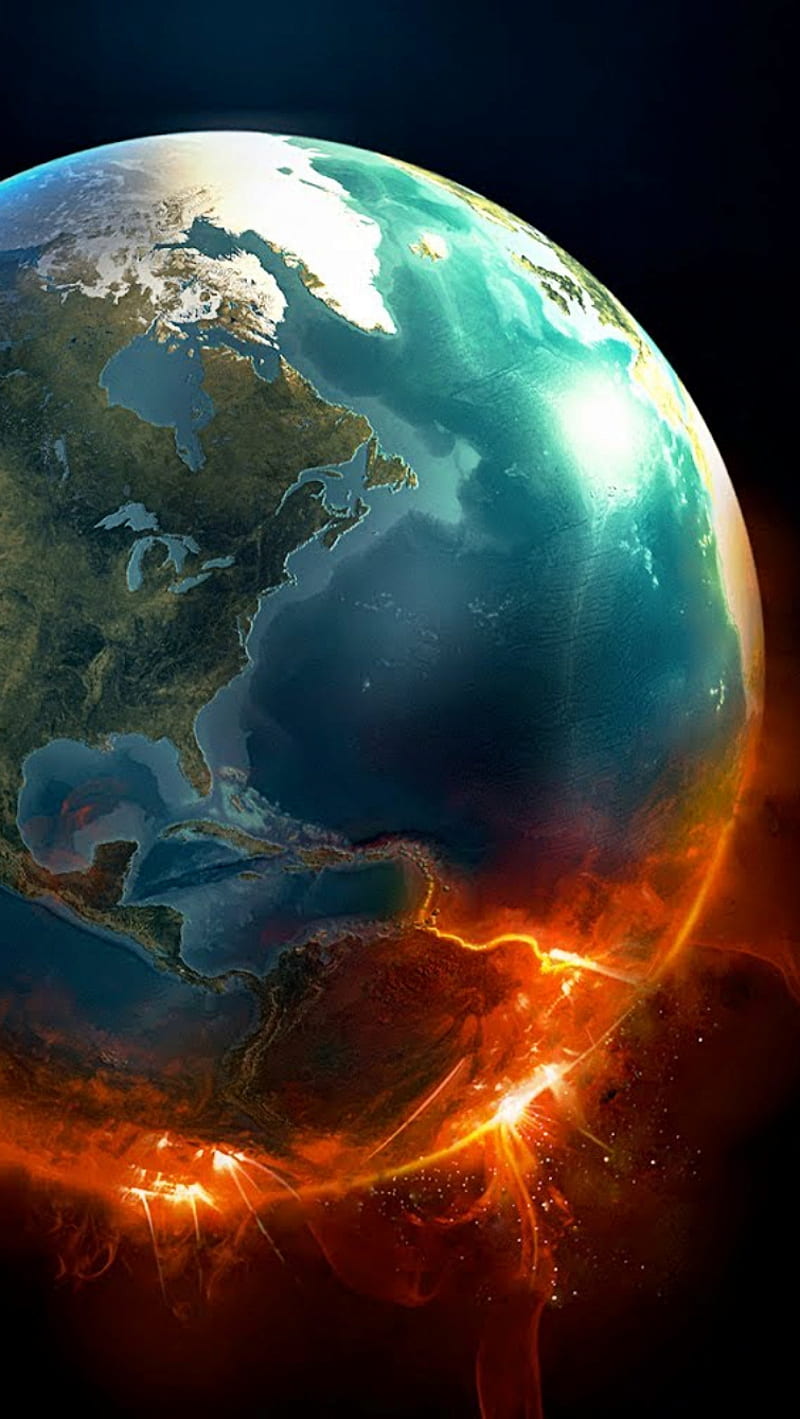 800x1419 HD earth explosion wallpaper