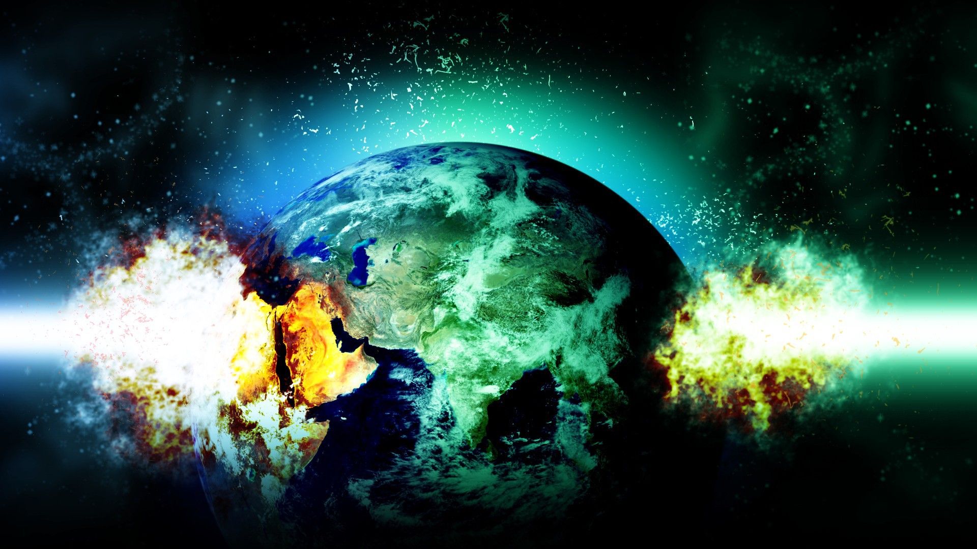1920x1080 Explosion on Earth Desktop wallpaper 600x382
