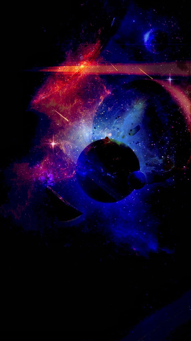 800x1425 Planet collision, blue, dark, earth, explosion, ice, lion, lions, red, HD phone wallpaper