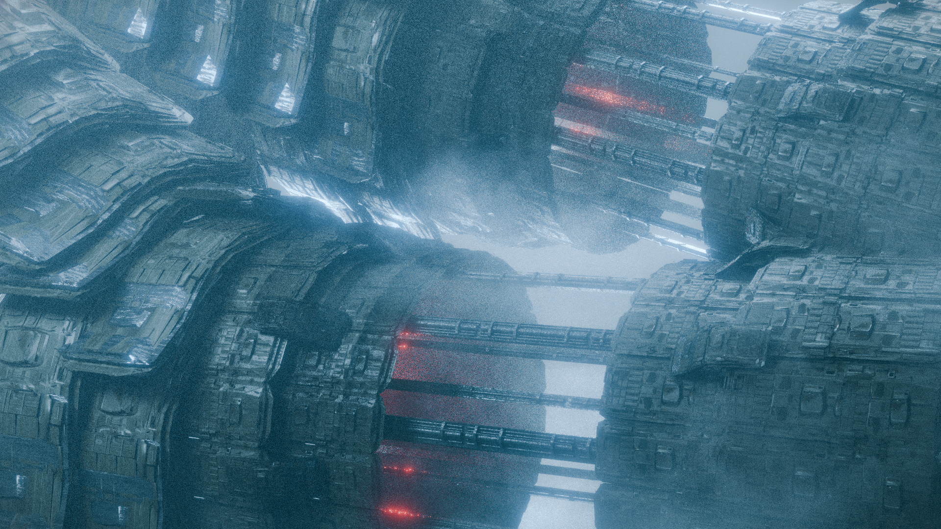 1920x1080 Megastructure made in blender