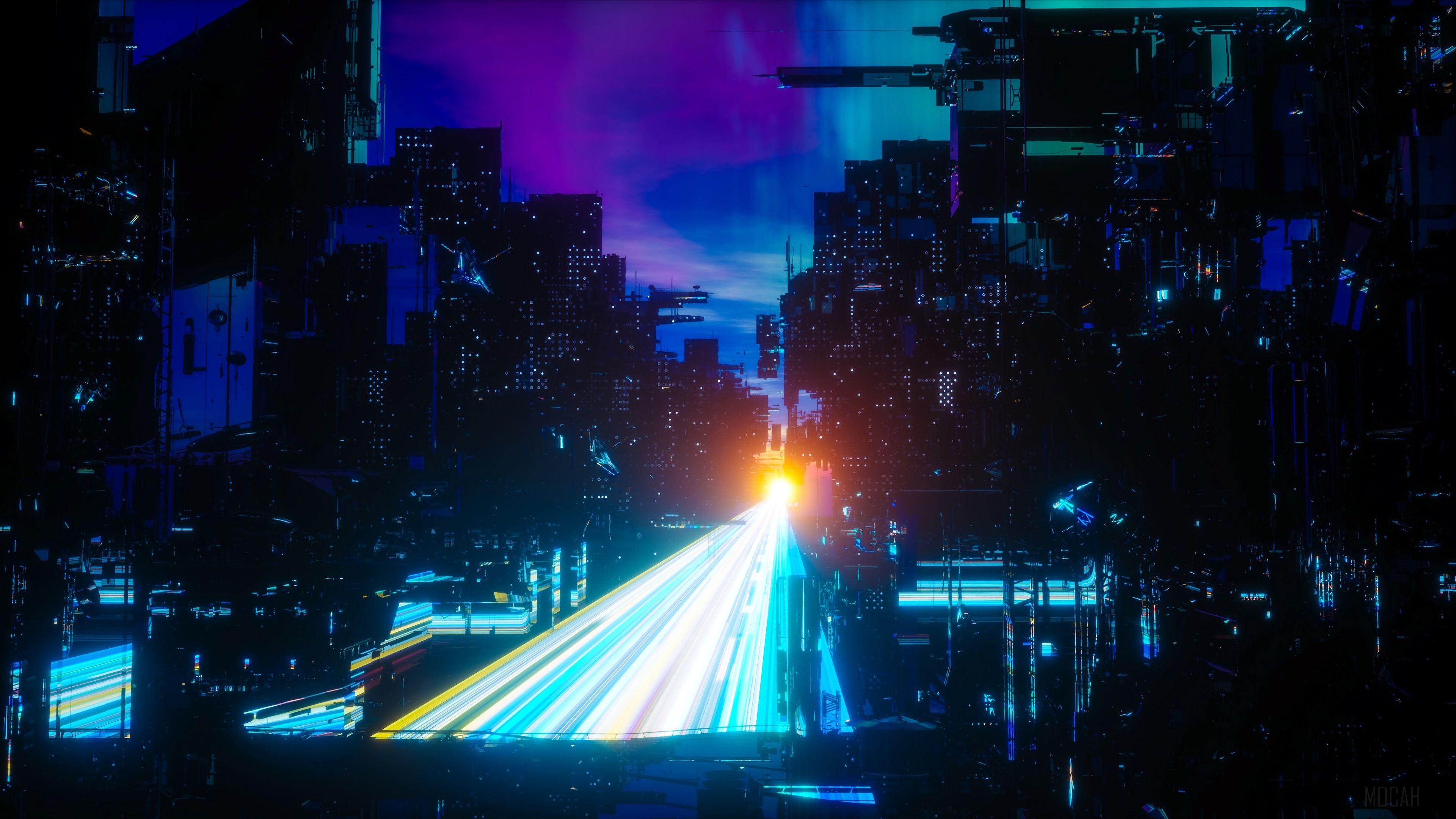 3840x2160 Mega City Wallpaper