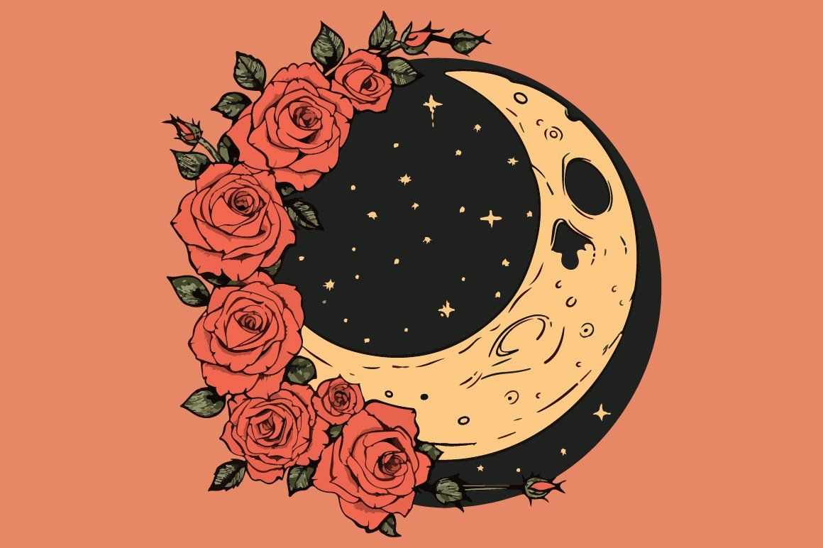 1160x772 Moon with roses