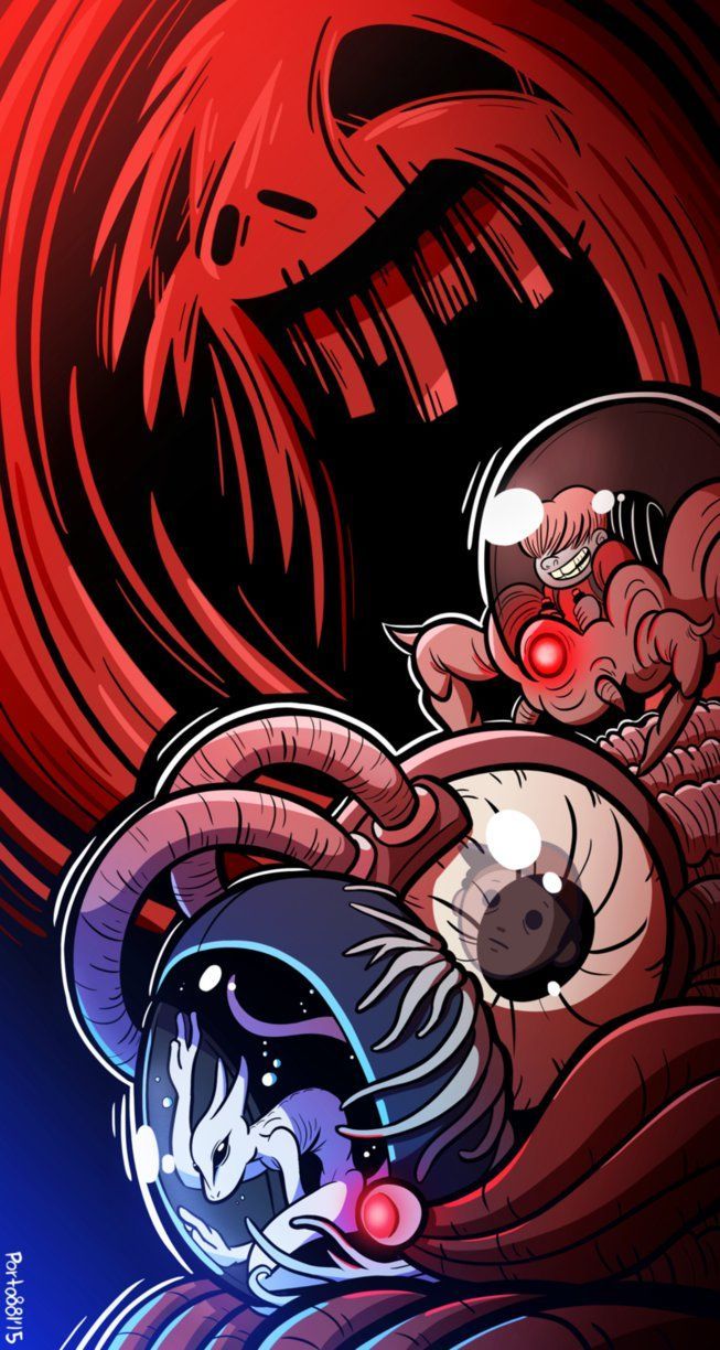 653x1224 Cacodemon fanart. Metroid doom, Giygas earthbound drawing, Hinawa