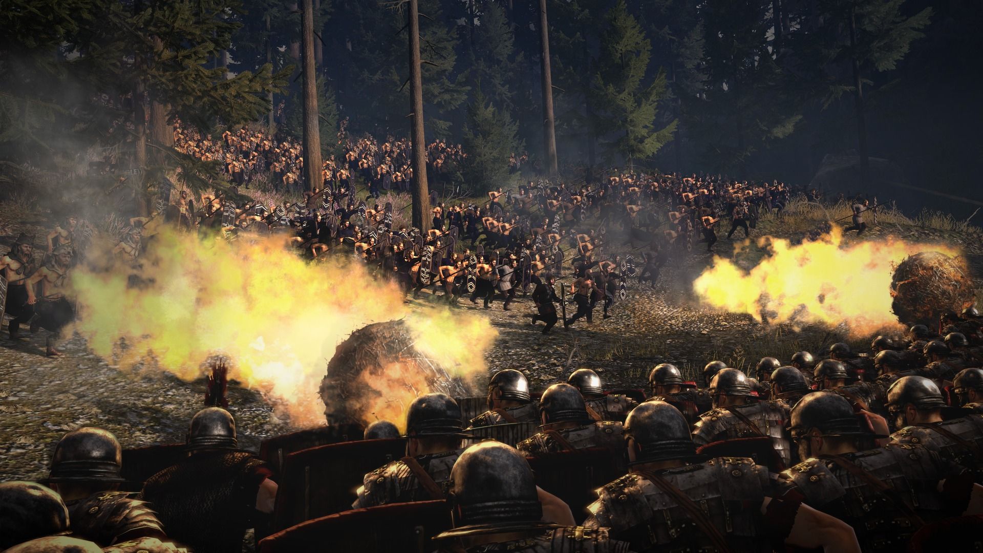 1920x1080 Wallpaper ambush, battle, Total War, strategy, the Romans, Creative Assembly, Rome Barbara for mobile and desktop, section игры, resolution 1920x1080