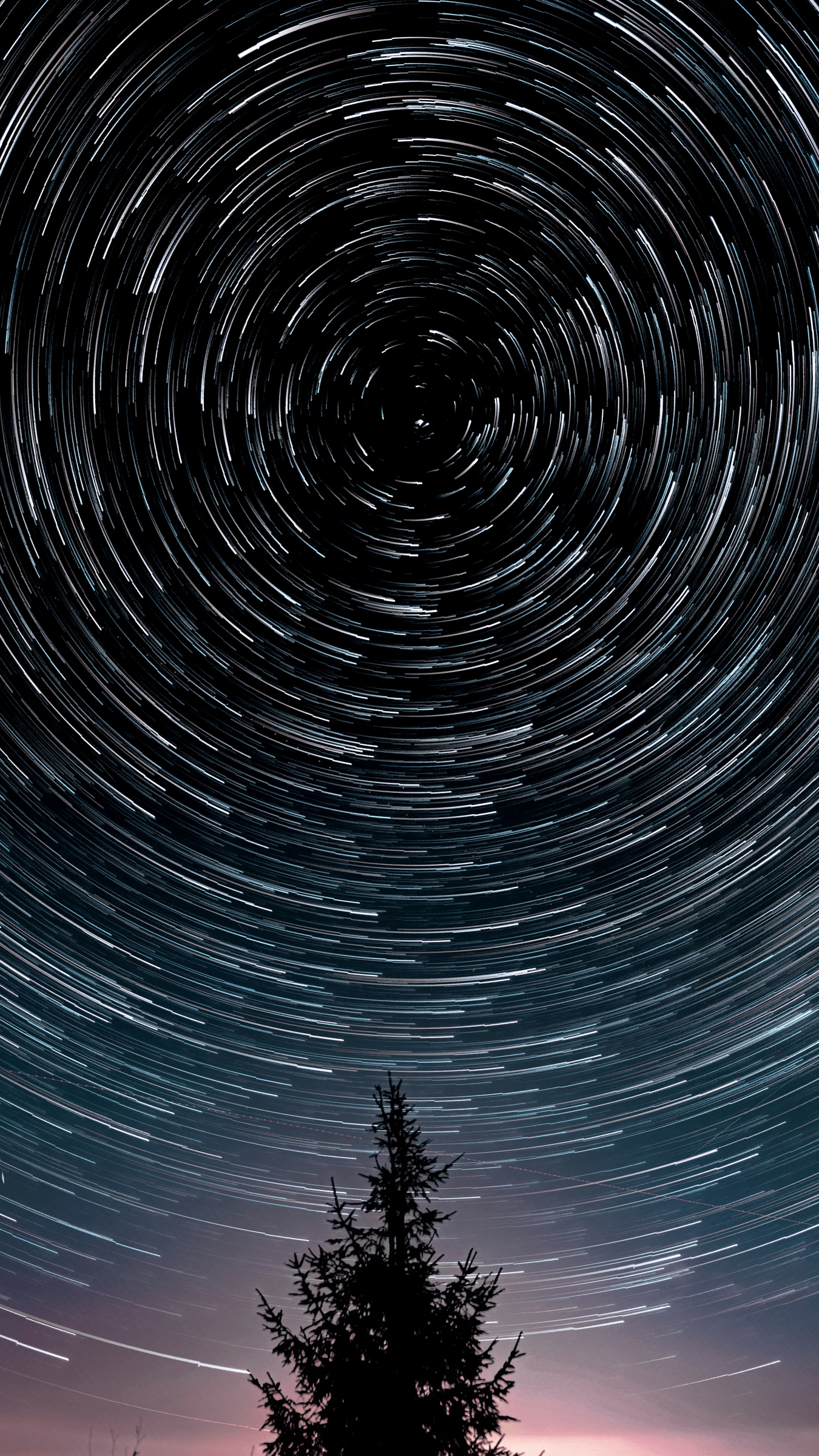 1350x2400 Wallpaper Long Exposure Stars, Star Trail, Star, Astrophotography, Exposure, Background Free Image