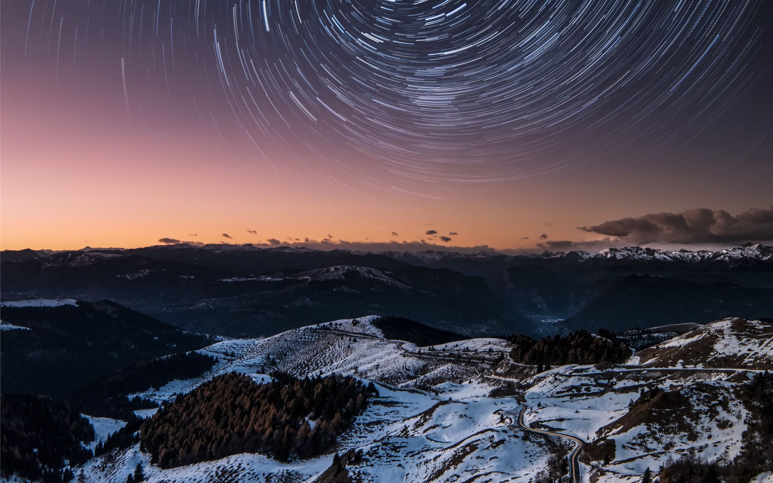 2560x1600 Best Startrail Mac Wallpaper Free HD Download