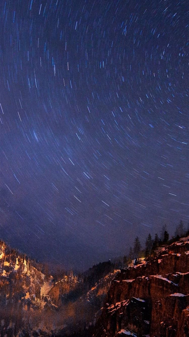 750x1334 Best Star trail iPhone 8 HD Wallpaper