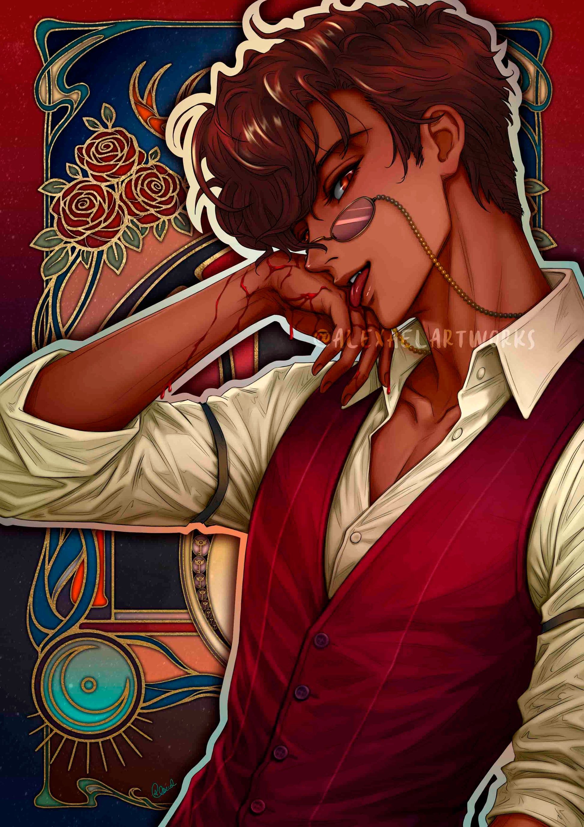 1946x2753 Human Alastor Crimson Drip