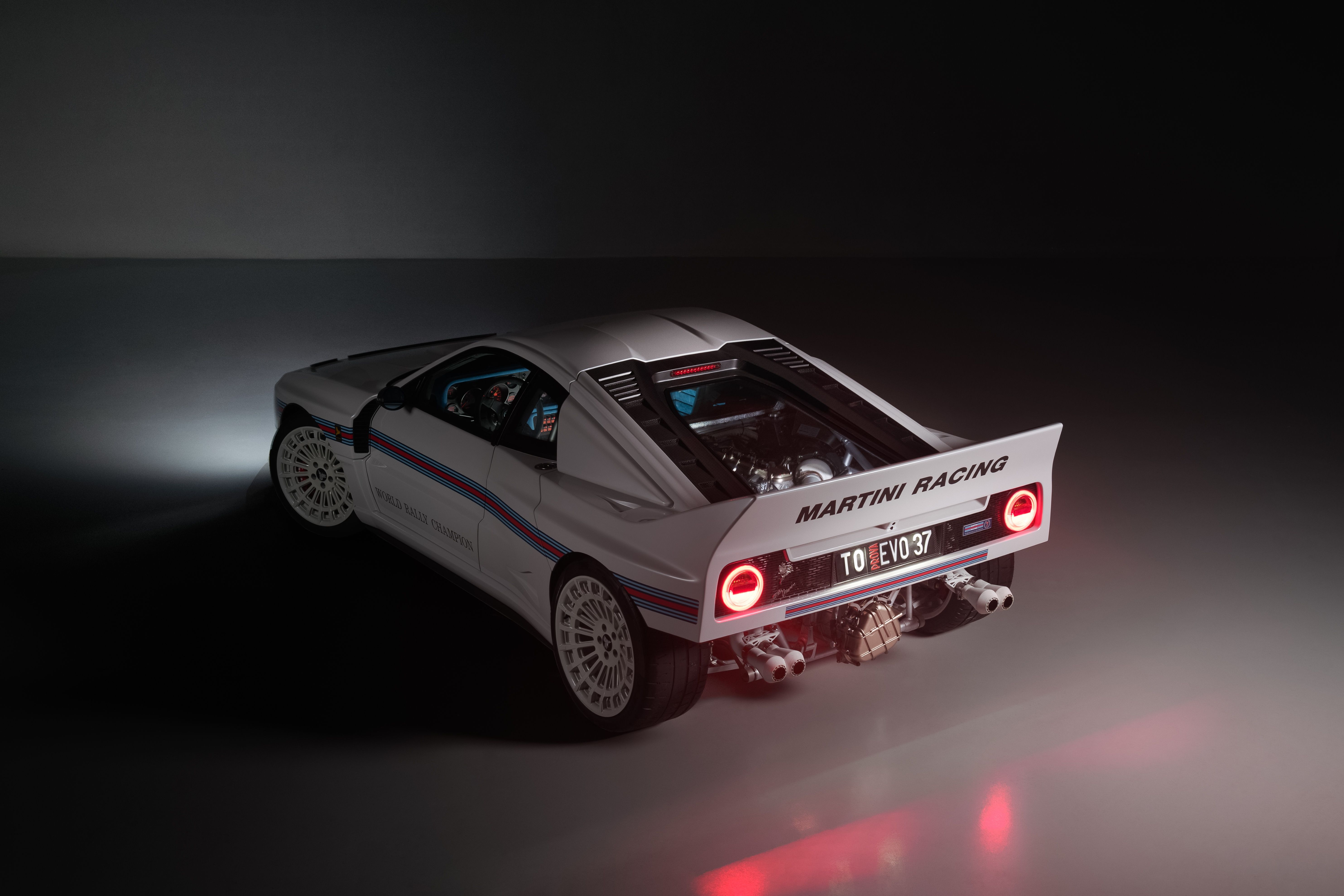 5935x3958 Wallpaper rear view, Lancia Rally, RESTOMOD, Kimera EVO Martini 7 Edition for mobile and desktop, section другие марки, resolution 5935x3958