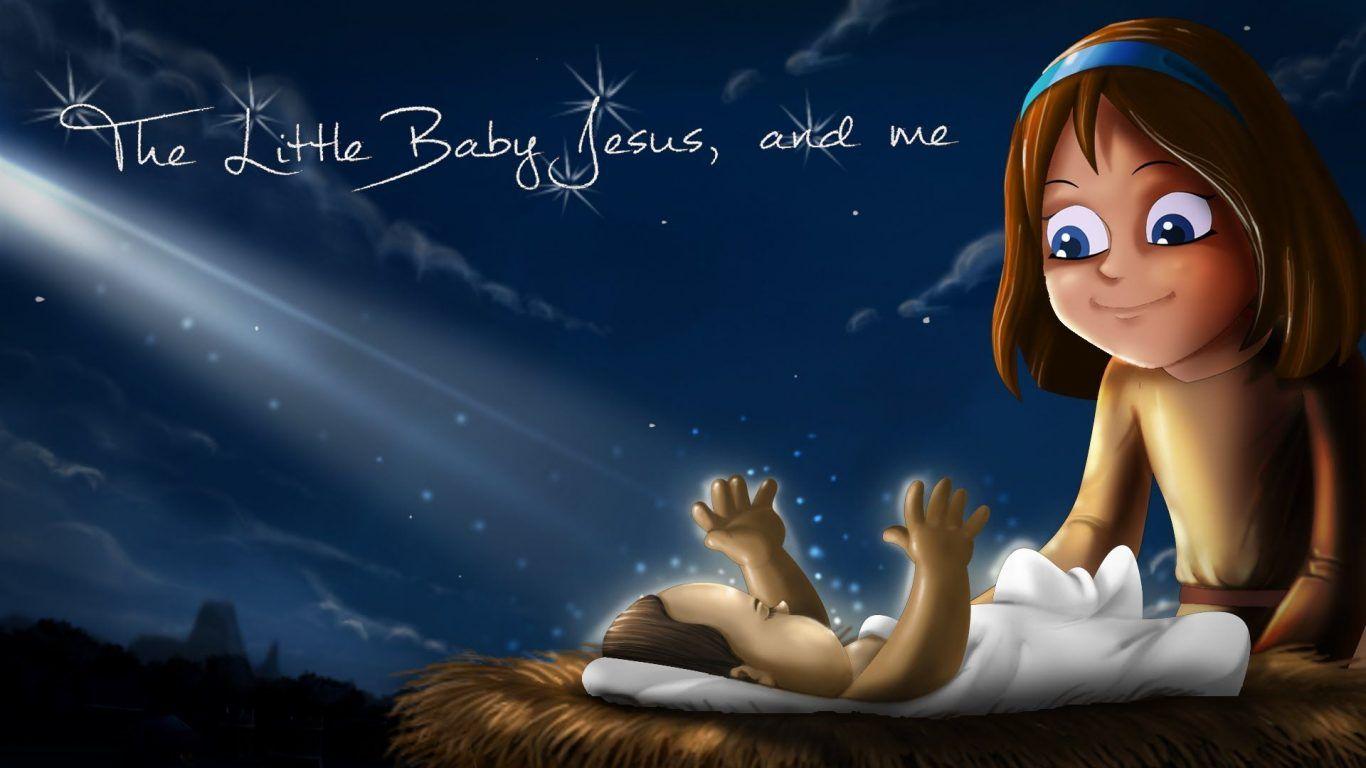 1366x768 3D Baby Jesus Photo Birth Image Of Jesus