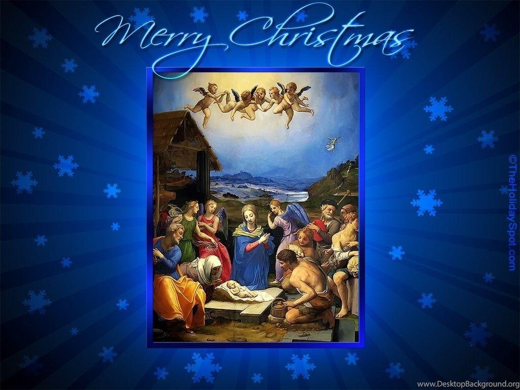 1024x768 Picture > Jesus Birth Christmas Desktop Background