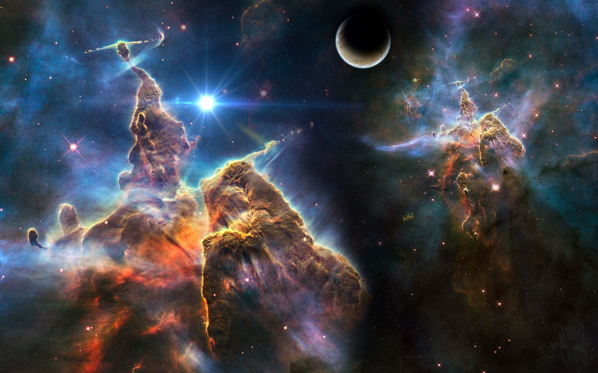 1920x1200 Futuristic Photography Of Space Stars And