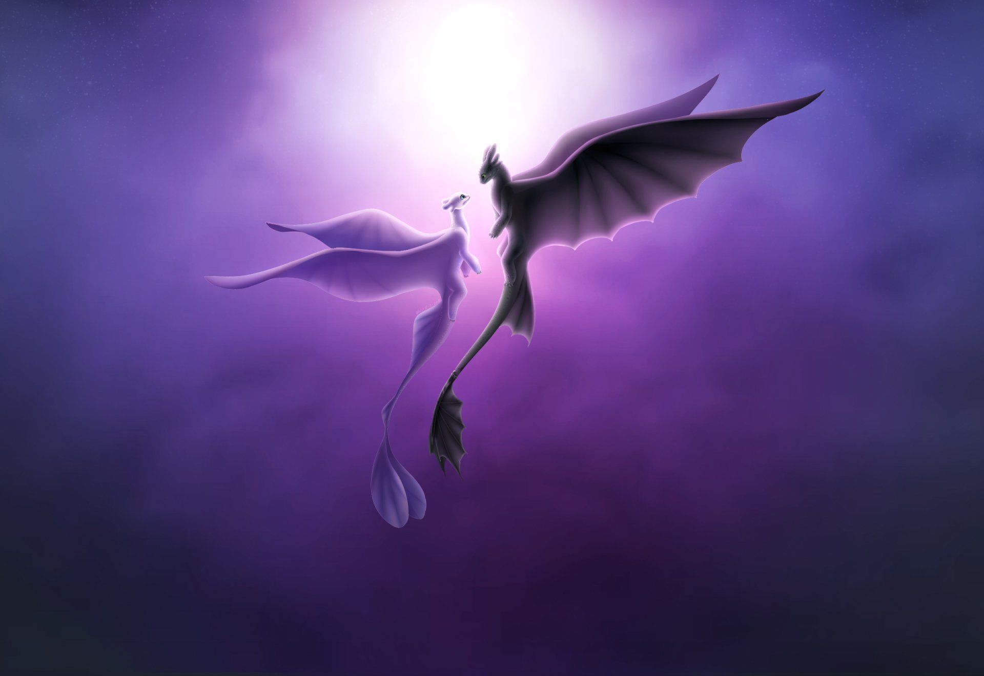 1920x1320 White Night Fury & Toothless HD Wallpaper to Train Your Dragon: The Hidden Worldx1650