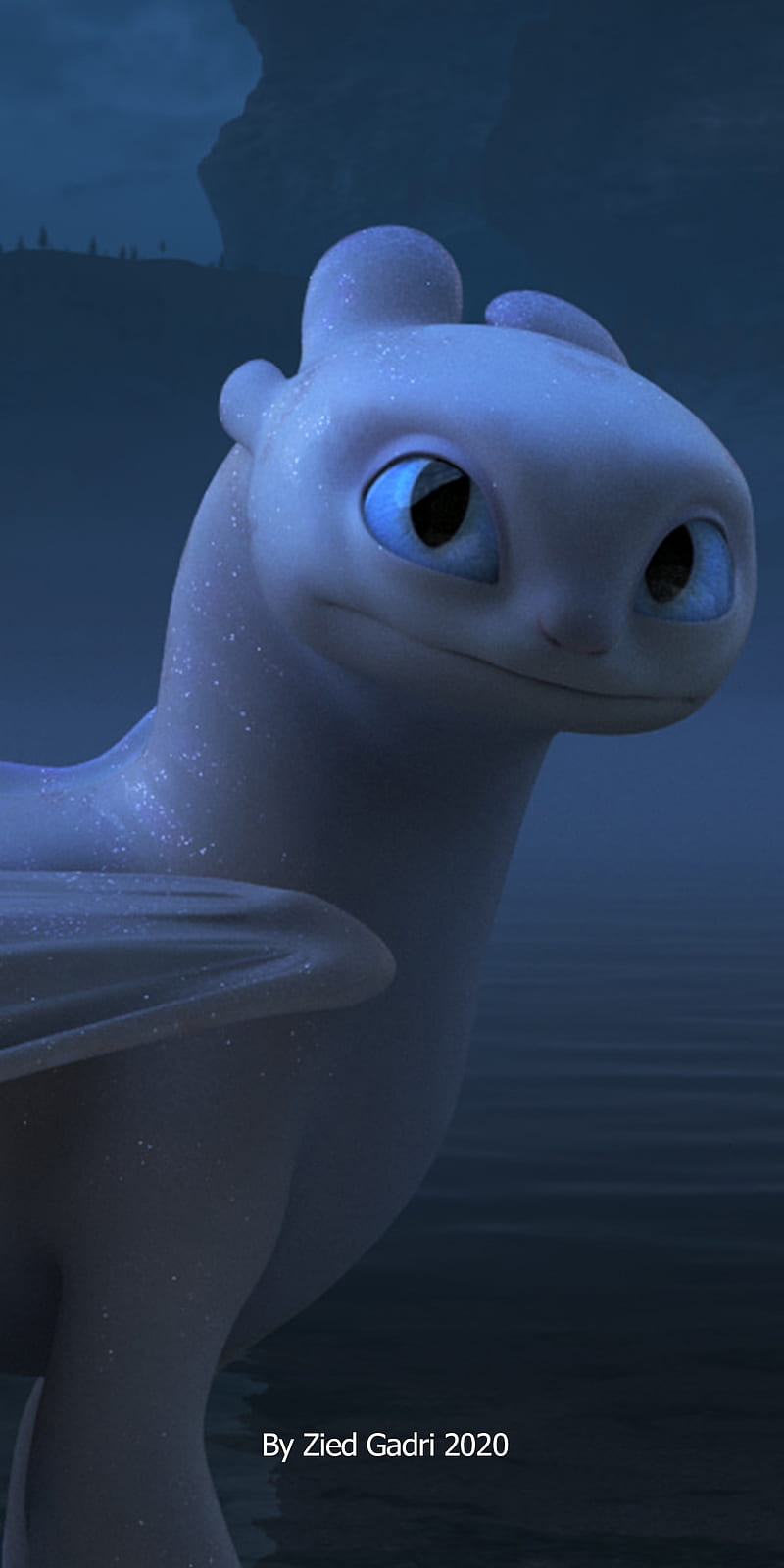 800x1600 Light Fury, dragon, dragons, HD phone wallpaper