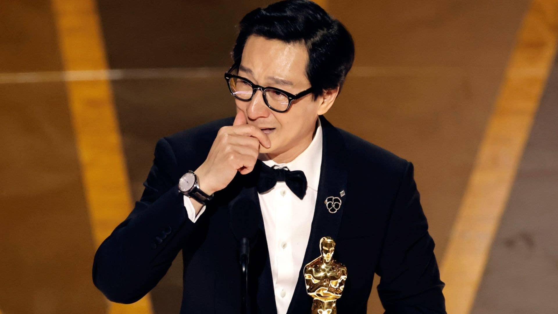 1920x1080 Oscars 2023: Ke Huy Quan breaks down in tears as he wins Best Supporting Actor