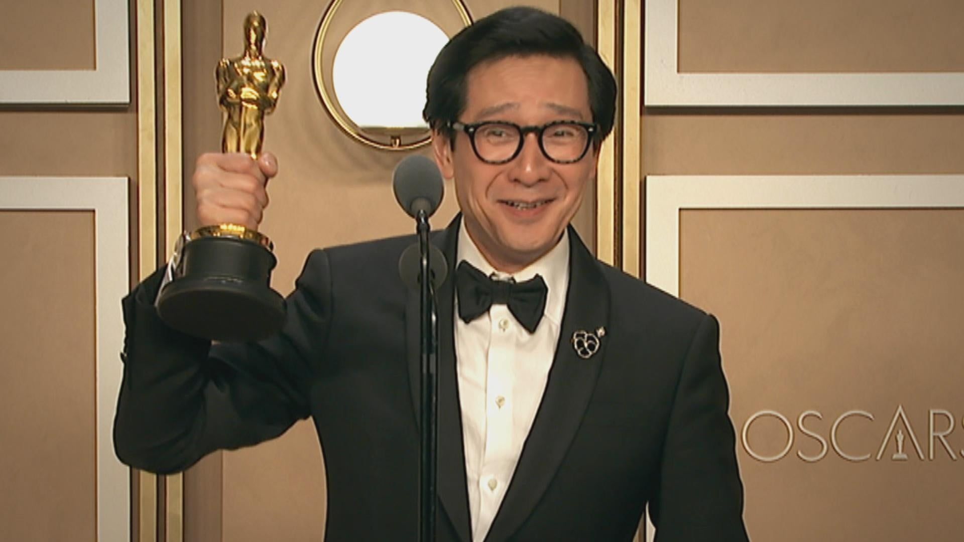 1920x1080 Oscars 2023: Ke Huy Quan. Best Supporting Actor, Full Backstage Interview