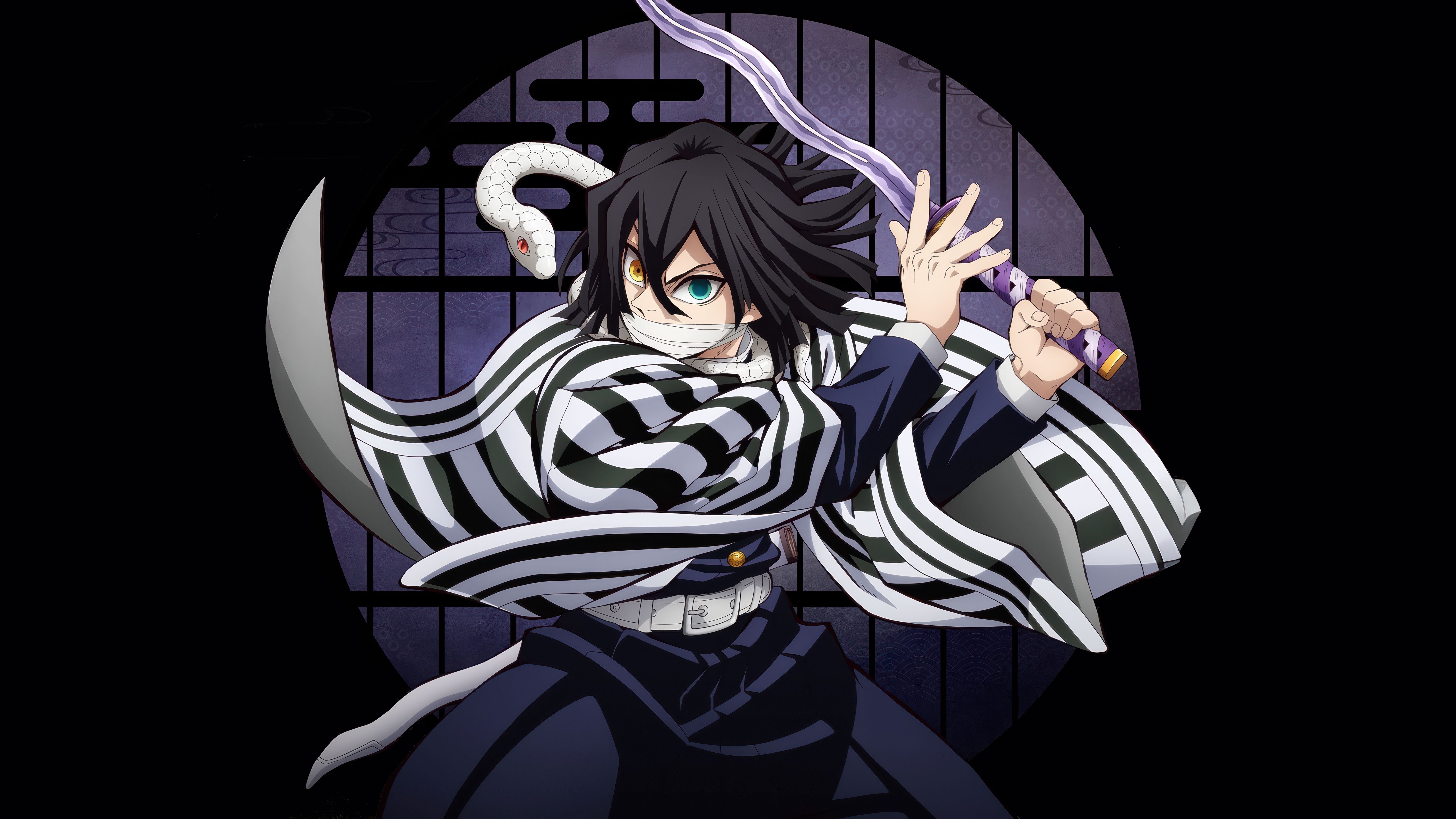 5120x2880 Obanai Demon Slayer Wallpaper