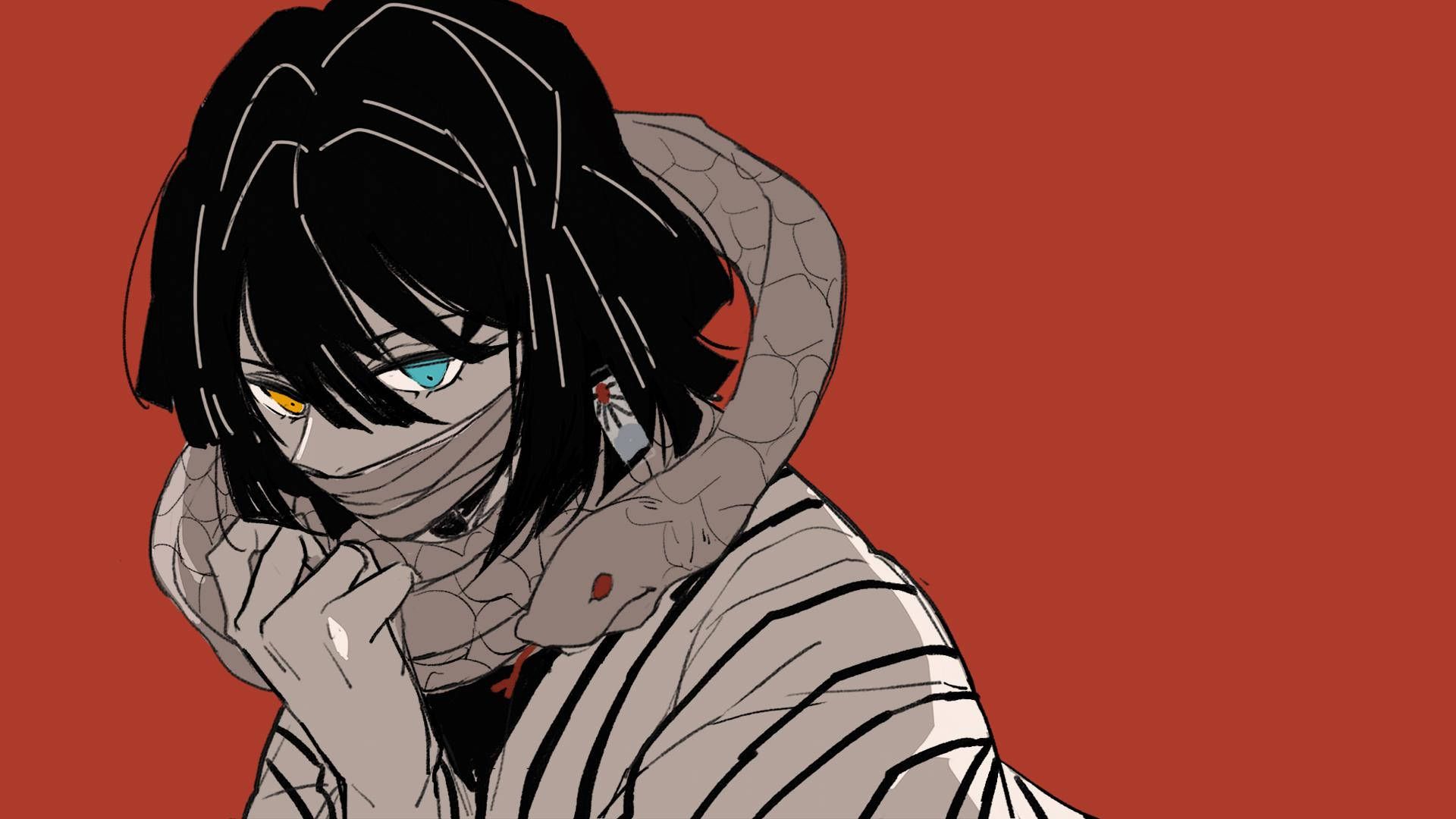 1920x1080 Download free Obanai Iguro Anime Aesthetic Wallpaper