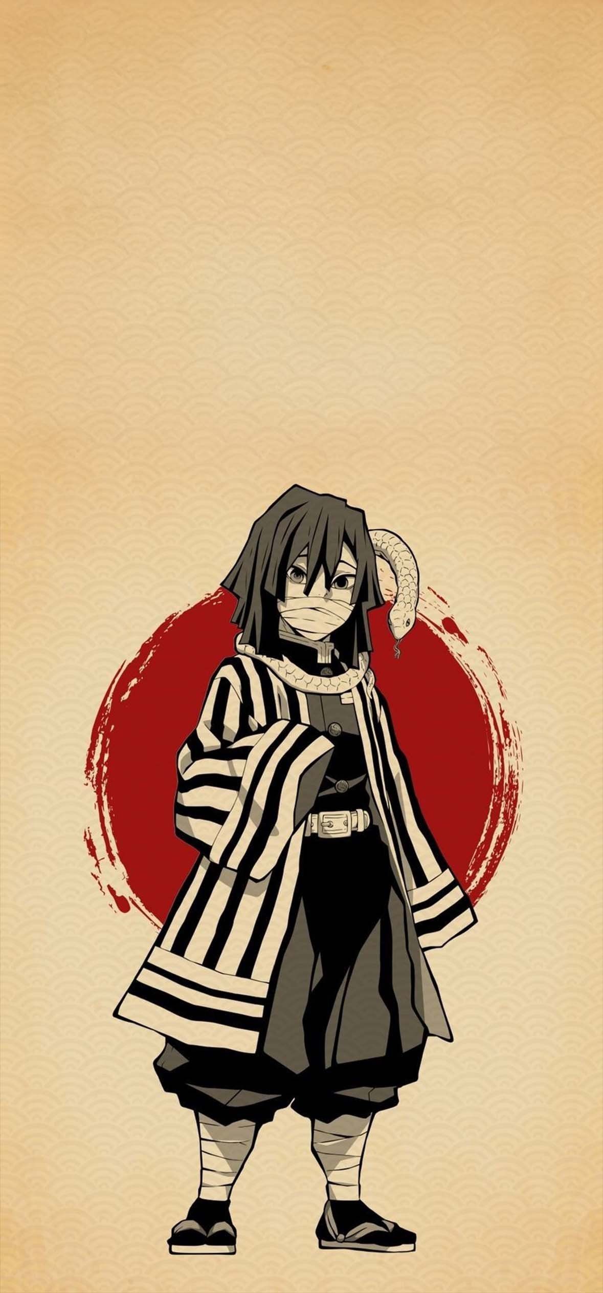1179x2526 Obanai Demon Slayer Wallpaper