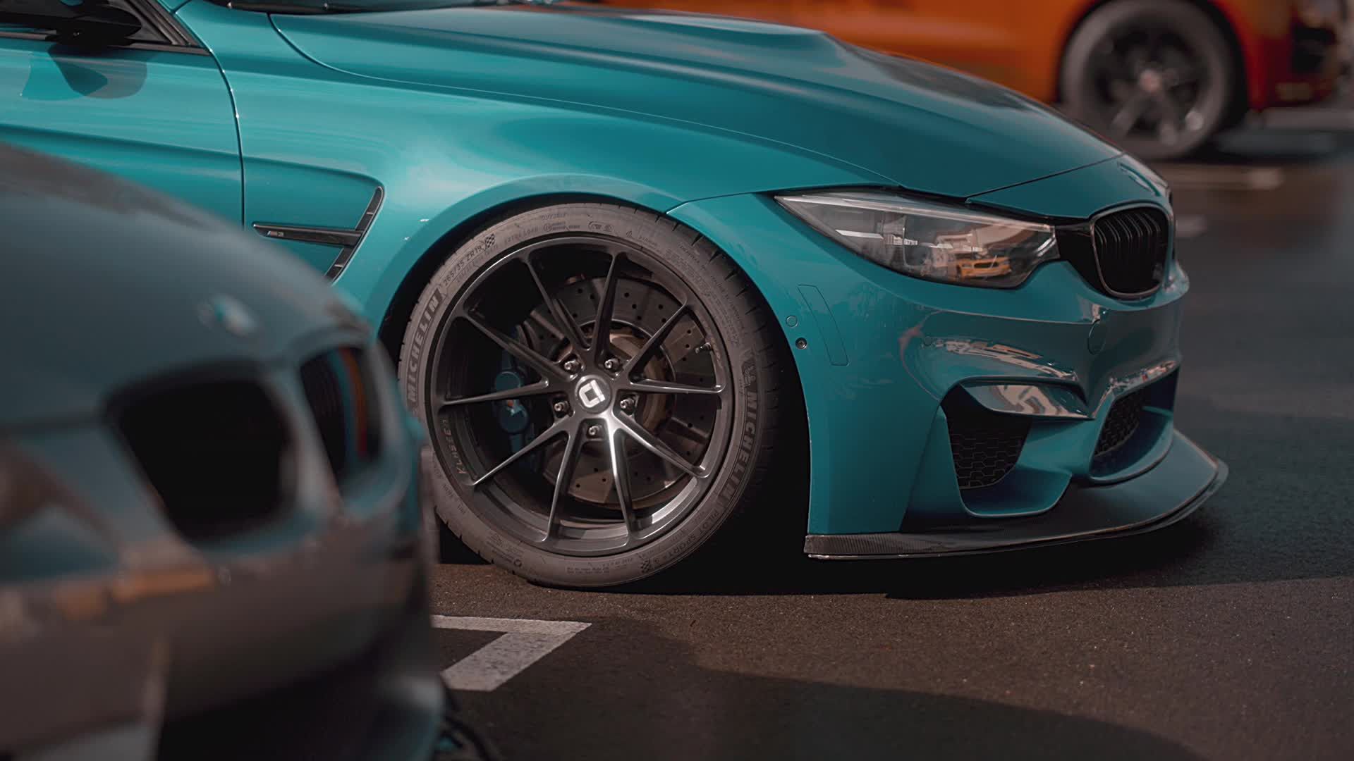 1920x1080 Dynamic BMW M3 in a Parking Lot